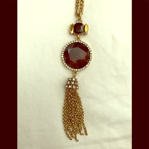 J. Crew Jewelry - 💍 J.CREW gold chain necklace jewel pendant NWT